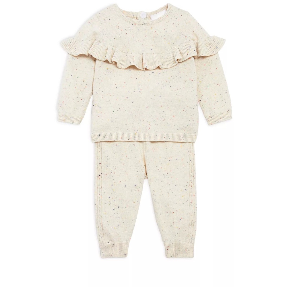 Bloomie’s Baby Girl Knit Set: Cream
